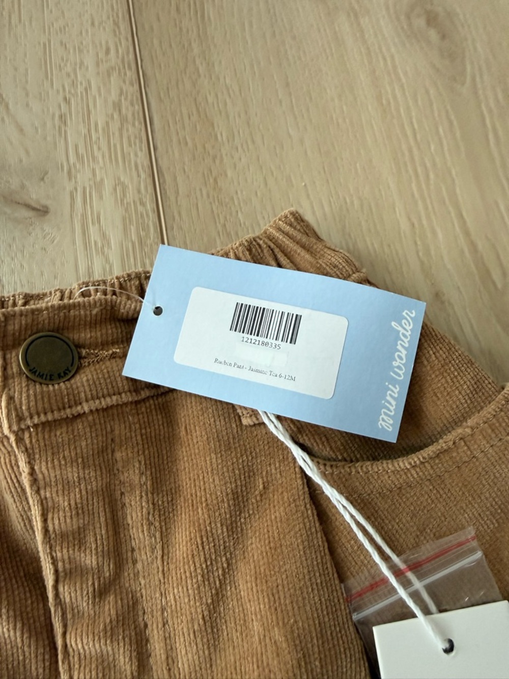 Jamie Kay Corduroy Kids Trousers - Tan Brown - Picture 3 of 3